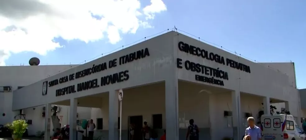 Menino está internado no Hospital Manoel Novaes - Santa Casa de Misericórdia de Itabuna — Foto: Reprodução/ TV Santa Cruz Menino está internado no Hospital Manoel Novaes - Santa Casa de Misericórdia de Itabuna — Foto: Reprodução/ TV Santa Cruz