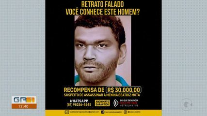 Caso Beatriz: nova imagem do suspeito de matar a menina é divulgada Caso Beatriz: nova imagem do suspeito de matar a menina é divulgada