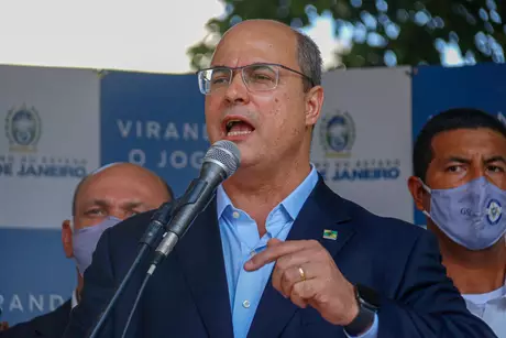 Wilson Witzel (PSC), governador do Rio de Janeiro, durante inauguração Wilson Witzel (PSC), governador do Rio de Janeiro, durante inauguração