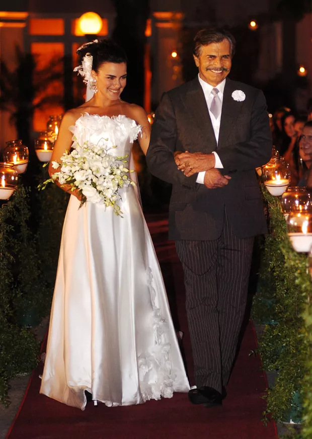 Tide (Tarcísio Meira) e Olívia (Ana Paula Arósio) em Páginas da Vida (Foto: TV Globo / Renato Rocha Miranda)