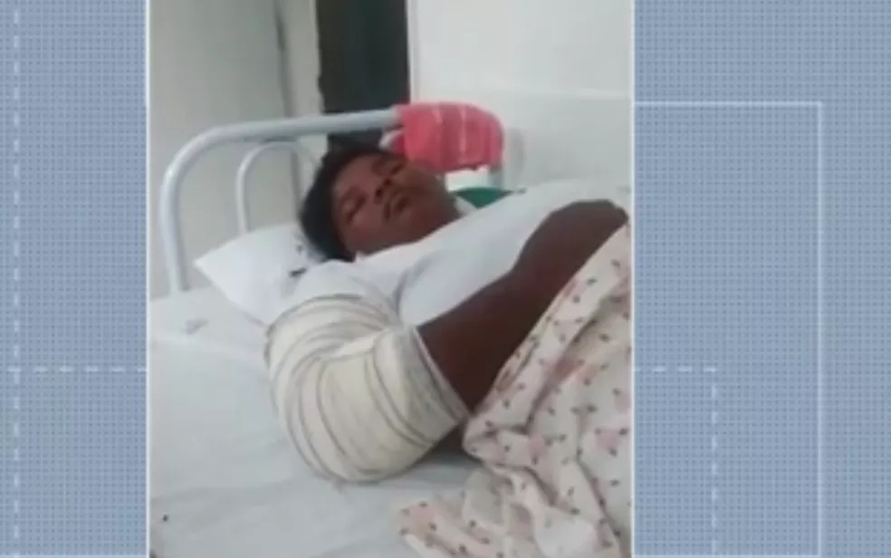 Jovem é mantida em cárcere privado durante cinco meses por companheiro de 17 anos na BA — Foto: Reprodução / TV Santa Cruz
