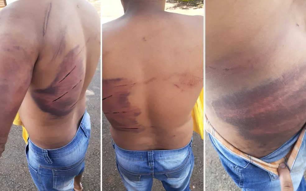 Empresário é preso suspeito de torturar empregado por acreditar que ele furtou R$ 8 mil dele — Foto: Reprodução/TV Annhanguera Empresário é preso suspeito de torturar empregado por acreditar que ele furtou R$ 8 mil dele — Foto: Reprodução/TV Annhanguera