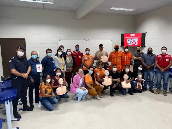 Séc. de Saúde realizou treinamento de primeiros socorros em resposta a desastres; iniciativa foi parte da campanha SOS Chuvas