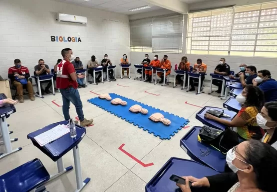 Séc. de Saúde realizou treinamento de primeiros socorros em resposta a desastres; iniciativa foi parte da campanha SOS Chuvas