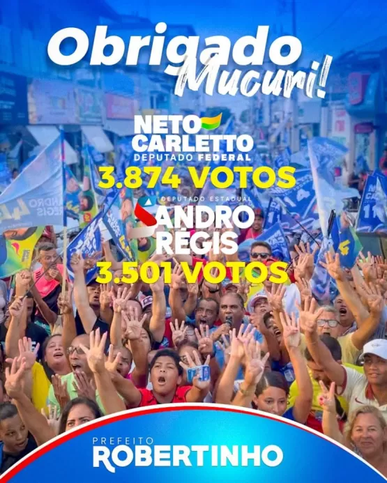 Robertinho avança na força e proporciona a maior votação aos seus candidatos em Mucuri