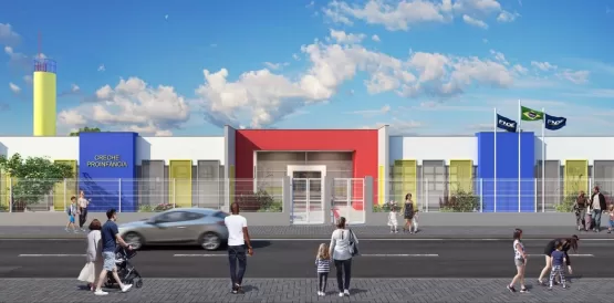 Prefeito Dr. Marcelo Belitardo anuncia a retomada da construção do Centro Municipal de Educação Infantilno bairro Liberdade I
