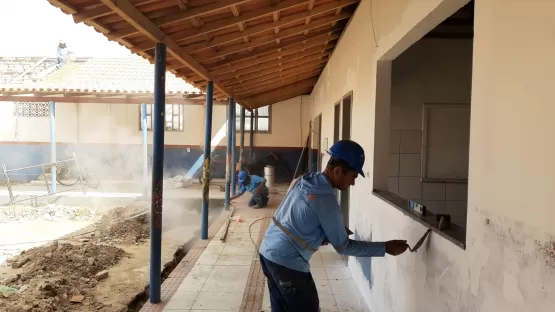 A maior escola do município de Mucuri recebe reformas e adequações na sua estrutura física em Itabatã